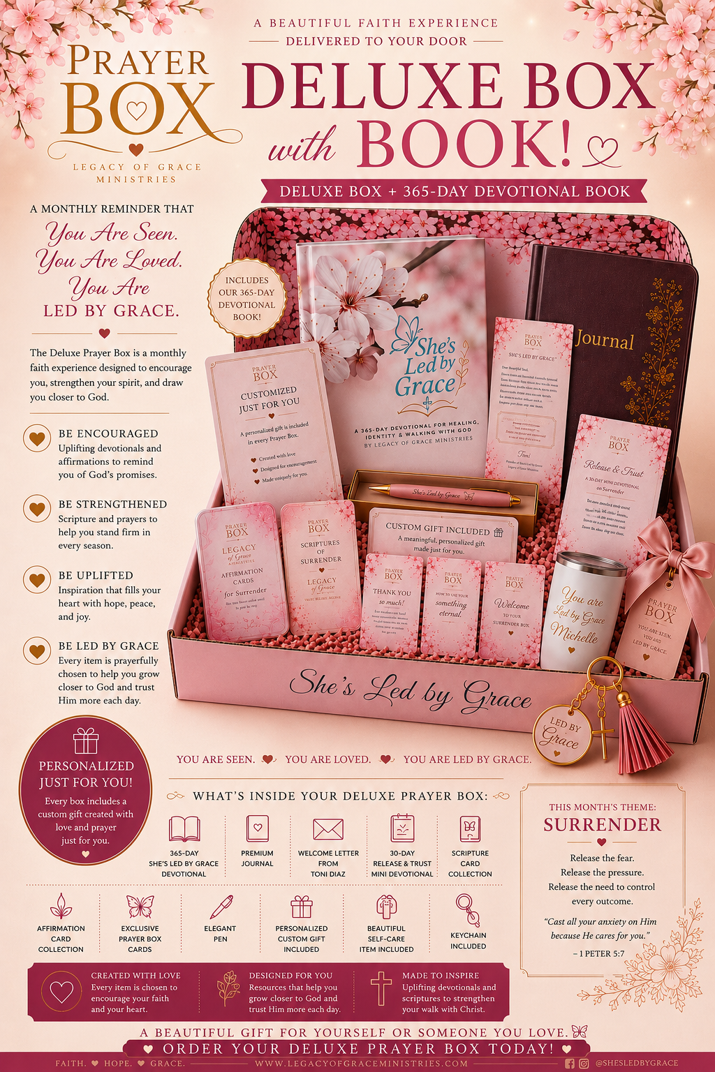 Deluxe Prayer Box + She's Led by Grace Book