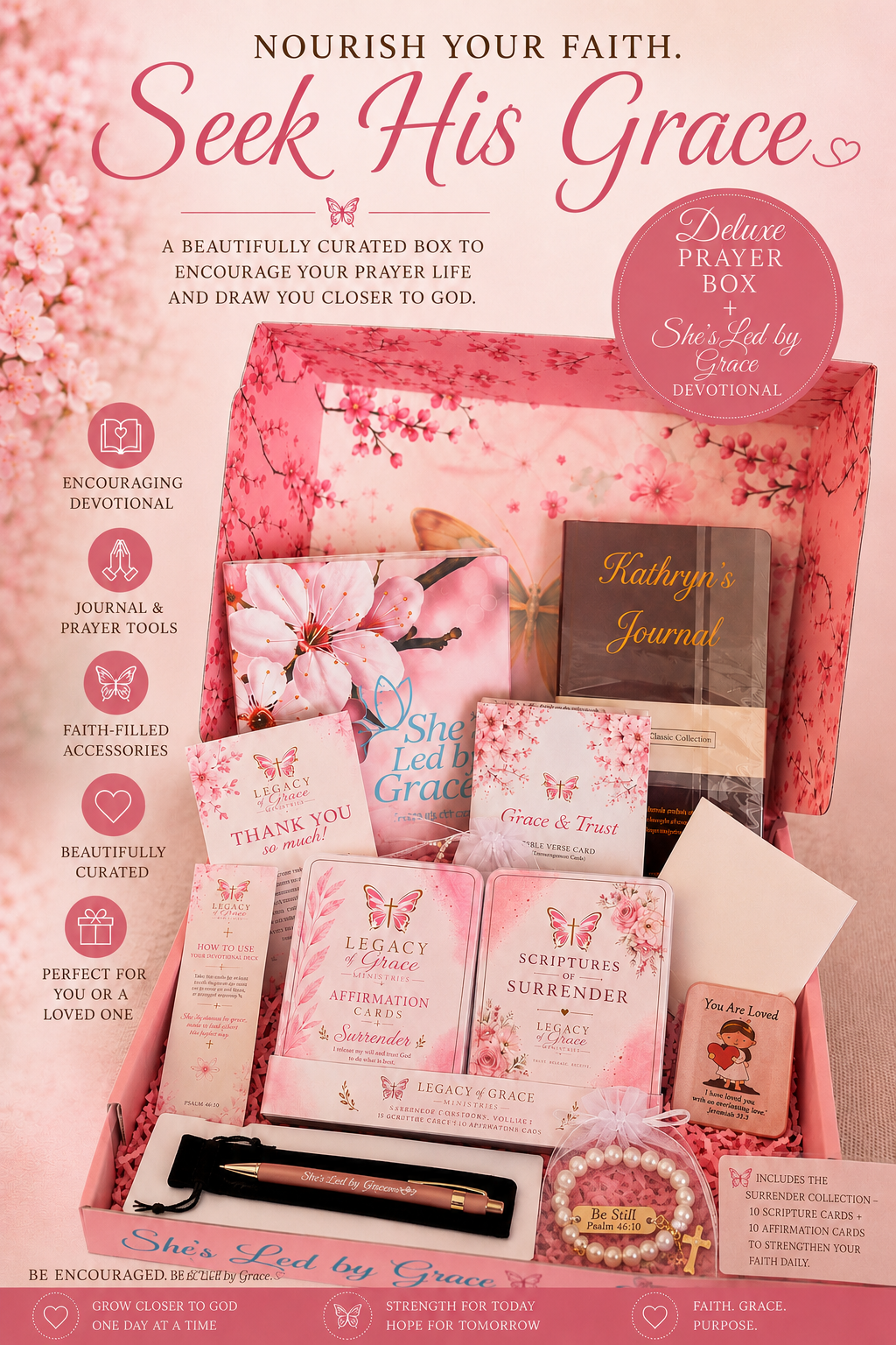 Deluxe Prayer Box + She's Led by Grace Book