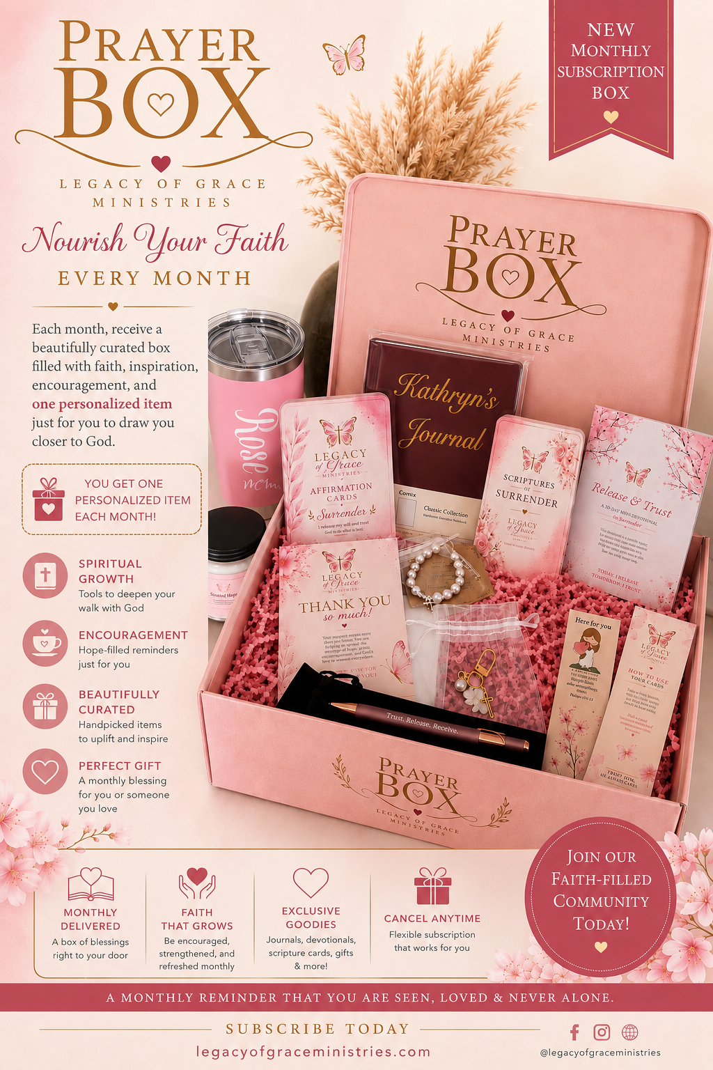 Monthly Prayer Subscription Box